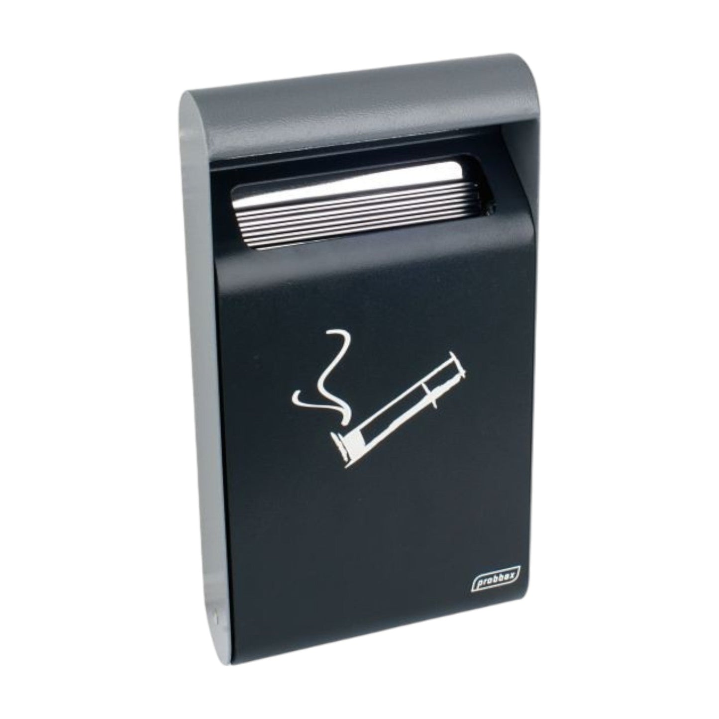 Wall-Mounted Ashtray, Stainless Steel Black, 3L - Premium Home from Probbax - Just £54.99! Shop now at Chabrias Ltd