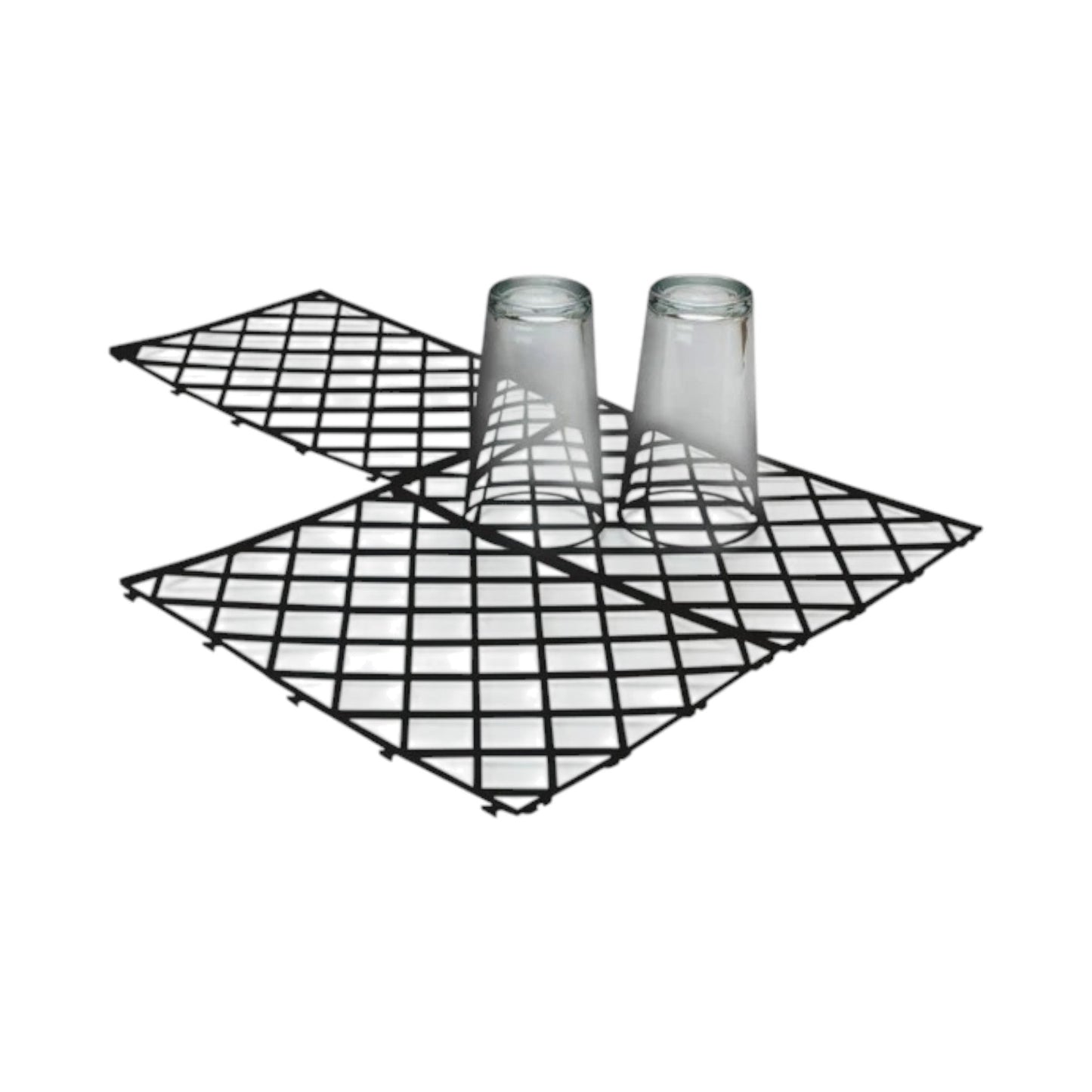 Glass Stacking Mats, Black (x10) - Premium Barware from Chabrias Ltd - Just £11.99! Shop now at Chabrias Ltd