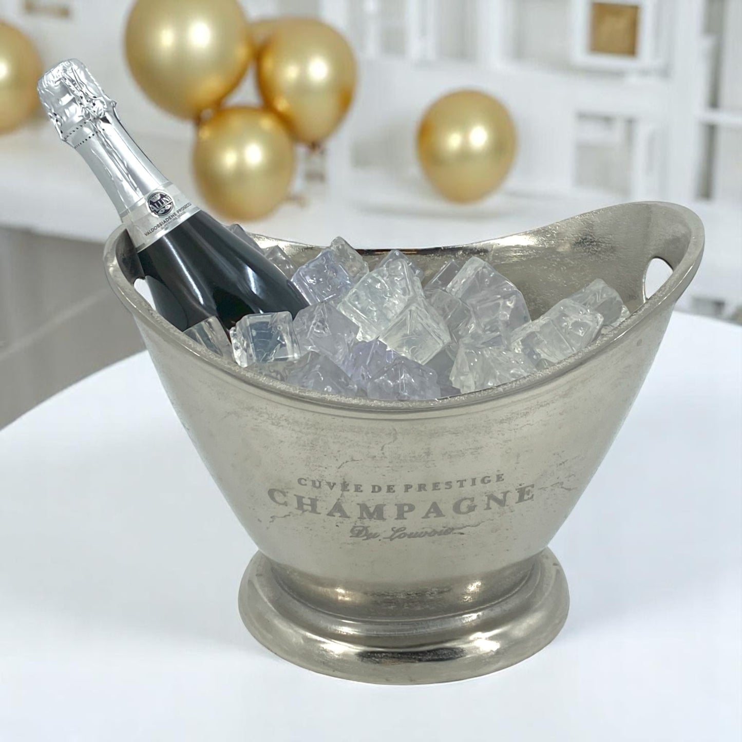 Deluxe Vintage "Cuvée de Prestige Champagne" Elegant Ice Bucket with Integrated Handles - Premium Kitchen from Chabrias Ltd - Just £75.99! Shop now at Chabrias Ltd