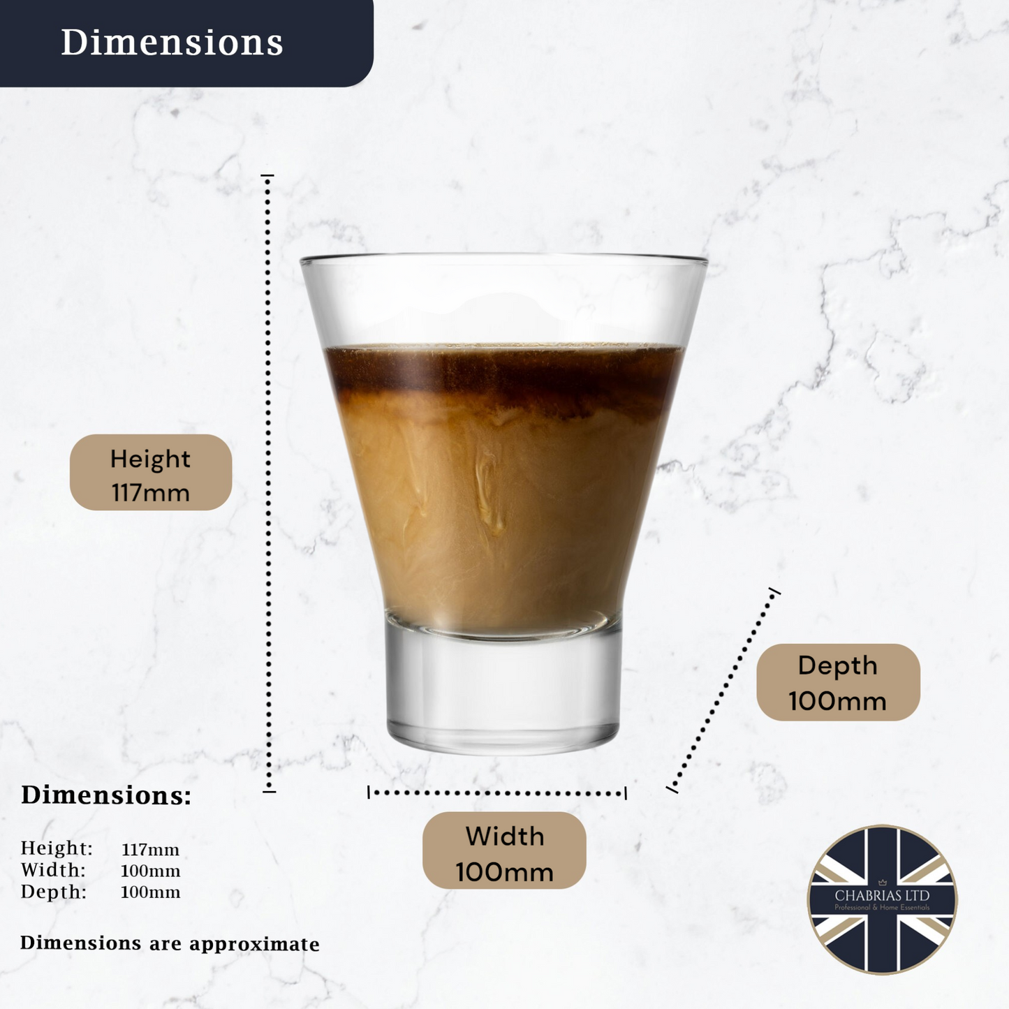 Heavy Base Tumbler Glasses 350ml (6 Pack) - Premium Home from Chabrias Ltd - Just £10.49! Shop now at Chabrias Ltd