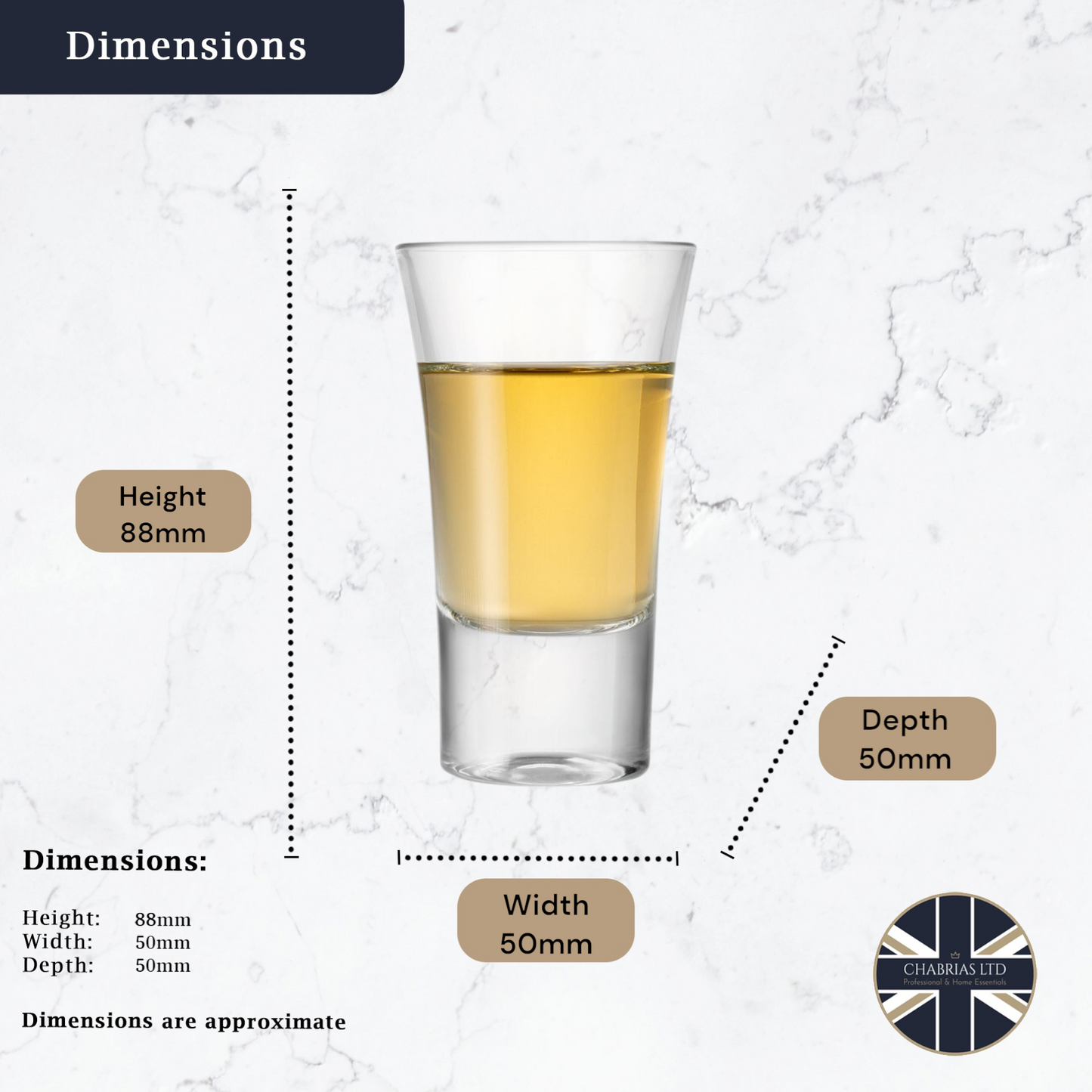 Senior Shot Glass, 2oz (6 pack) - Premium Home from Chabrias Ltd - Just £8.99! Shop now at Chabrias Ltd