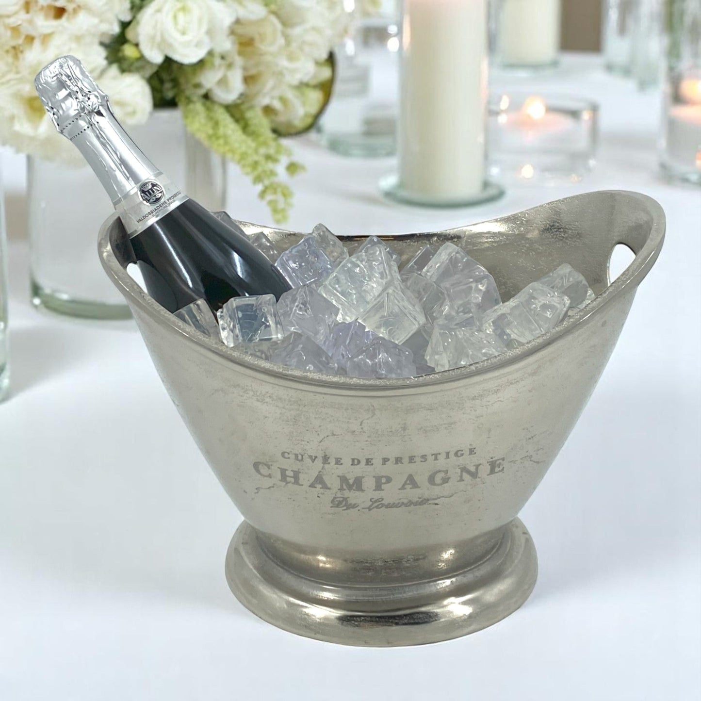 Deluxe Vintage "Cuvée de Prestige Champagne" Elegant Ice Bucket with Integrated Handles - Premium Kitchen from Chabrias Ltd - Just £75.99! Shop now at Chabrias Ltd