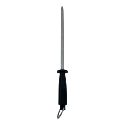 Chabrias Ltd Professional Sharpening Steel, 12" (300mm) - Premium Carbon Steel Honing Rod with Ergonomic Non-Slip Handle Knife Sharpener - Premium Kitchen from Chabrias Ltd - Just £9.49! Shop now at Chabrias Ltd