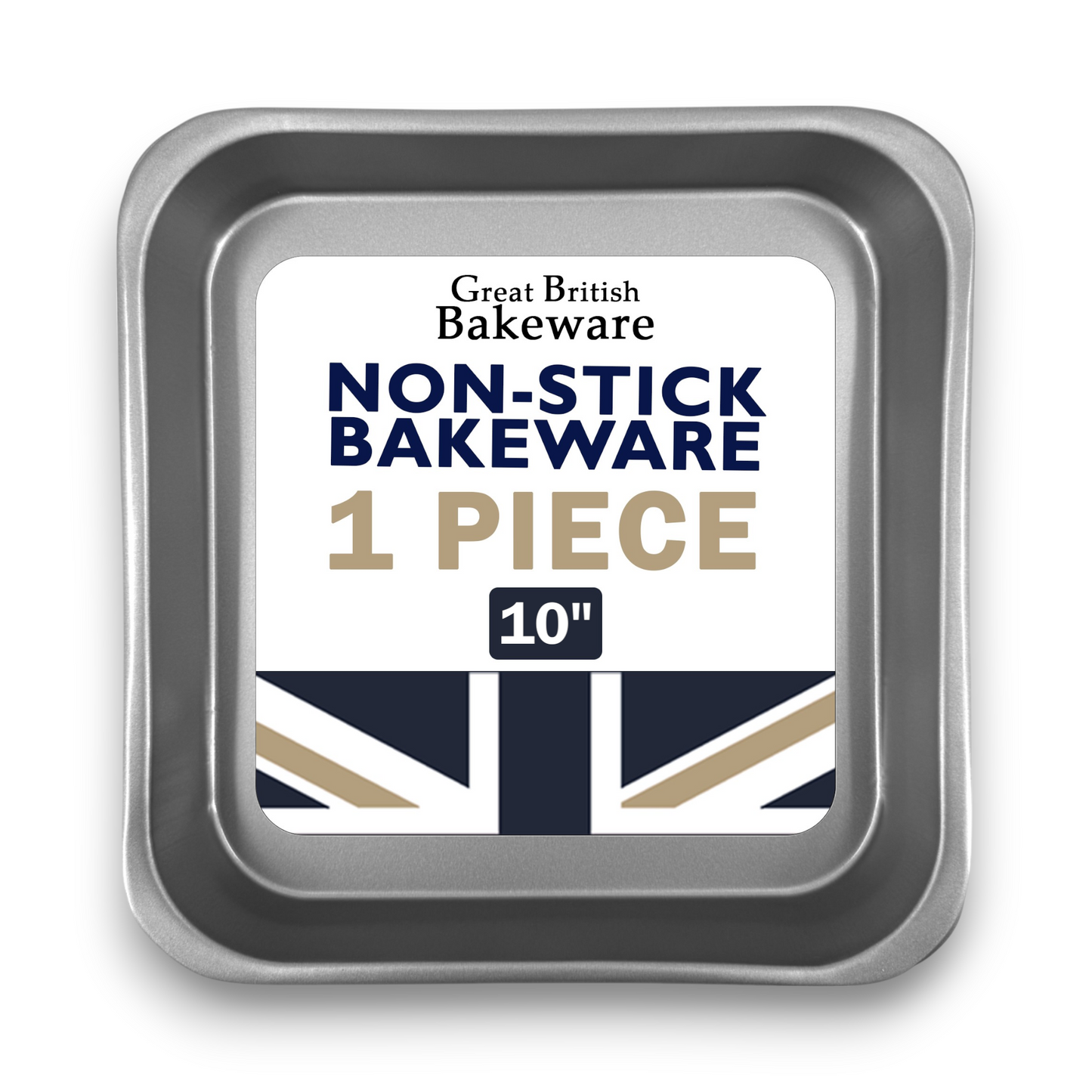 Non-Stick Square Sandwich Cake Tin, 10"