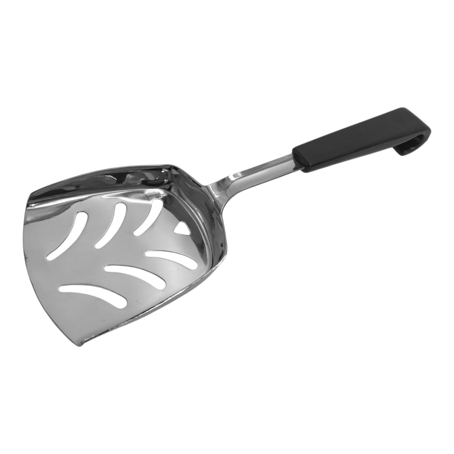 Le Buffet Slotted Chip Scoop – Stainless Steel with Heat-Resistant Handle (Black) - Premium Kitchen from Chabrias Ltd - Just £7.99! Shop now at Chabrias Ltd