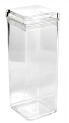 80oz Square Storage Jar, Sealed Lid. MS, Foodsafe, Container, Canister, Plastic - Premium Home from Chabrias Ltd - Just £9.49! Shop now at Chabrias Ltd