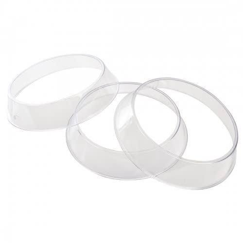 Chabrias Ltd Polycarbonate 2 in 1 Plate Ring, 40 mm H x 215 mm Stackable Plate Rings for pre-Plating Food in Advance, Microwave Safe UK Make - Premium Kitchen from Chabrias Ltd - Just £5.69! Shop now at Chabrias Ltd