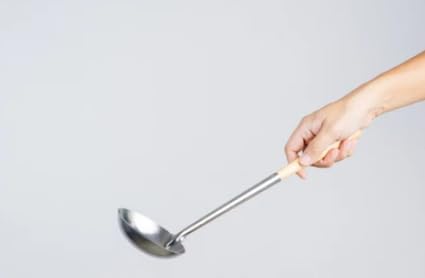 Samuel Groves 1817 8oz Chinese Ladle Solid Wood Handle, Wok Accessories, Stainless Steel Ladle, Long Handle Ladle, - Premium Home from Samuel Groves - Just £6.64! Shop now at Chabrias Ltd