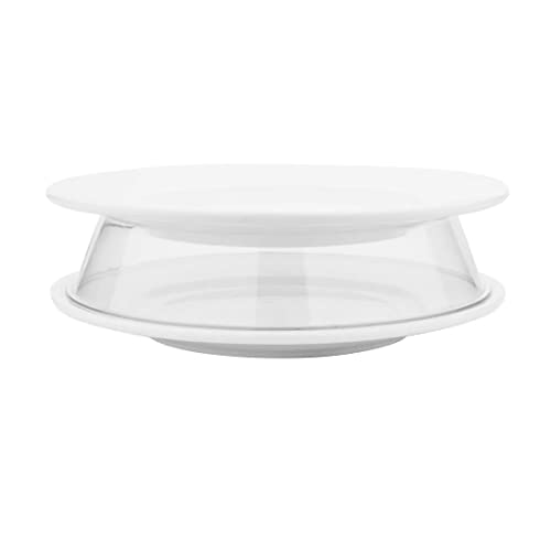 Chabrias Ltd Polycarbonate 2 in 1 Plate Ring, 40 mm H x 215 mm Stackable Plate Rings for pre-Plating Food in Advance, Microwave Safe UK Make - Premium Kitchen from Chabrias Ltd - Just £5.69! Shop now at Chabrias Ltd