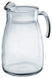 Glass Jug Summer Pitcher - 2.5L / 80oz Capacity, Dishwasher Safe, Ideal for Pimms, Beer, Water, Juice, and Cocktails - Practical for Everyday Use and Special Occasions - Premium Kitchen from Chabrias Ltd - Just £12.34! Shop now at Chabrias Ltd