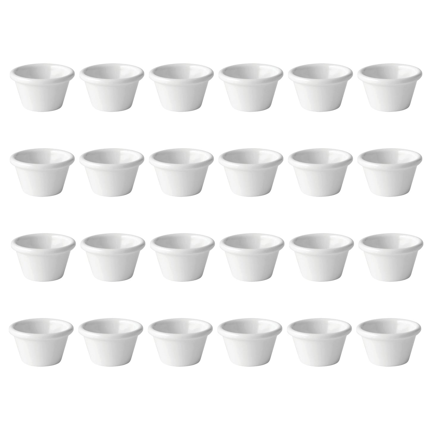 White Plain Ramekins 1oz, 1.5oz, 2oz - Made in UK - Premium Ramekin from Chabrias Ltd - Just £11.99! Shop now at Chabrias Ltd