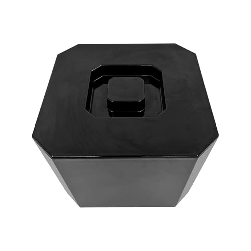 6 Litre Octagonal & Double Walled Insulation Ice Bucket with Lid Black - Premium Kitchen from Chabrias Ltd - Just £14.20! Shop now at Chabrias Ltd