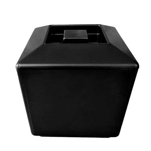 5 Litre Square Plastic Ice Bucket With Lid Double Walled Insulation Black - Premium Kitchen from Chabrias Ltd - Just £14.24! Shop now at Chabrias Ltd