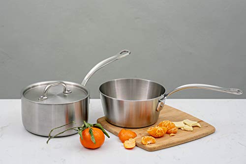 Samuel Groves Professional Grade Tri-Ply Stainless Steel Saucepan with Lid - Crafted in England for Exceptional Cooking Performance - Premium Kitchen from Samuel Groves - Just £93.10! Shop now at Chabrias Ltd