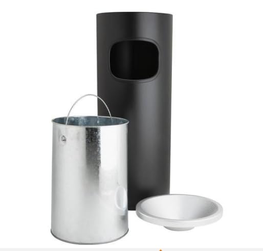 Eco Ash-Trash Bin, Black, 30L - Premium Home from Chabrias Ltd - Just £49.99! Shop now at Chabrias Ltd