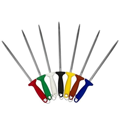 Chabrias Ltd Professional Sharpening Steel, 12" (300mm) - Premium Carbon Steel Honing Rod with Ergonomic Non-Slip Handle Knife Sharpener - Premium Kitchen from Chabrias Ltd - Just £9.49! Shop now at Chabrias Ltd