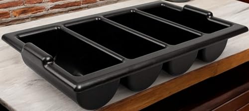 Chabrias Ltd Durable 4 Compartment GN 1/1 Cutlery Tray - Restaurant Grade, Easy-to-Clean Organizer,Efficient Kitchen Storage in Restaurants, Schools, and Commercial Use - Premium Home from Chabrias Ltd - Just £14.20! Shop now at Chabrias Ltd
