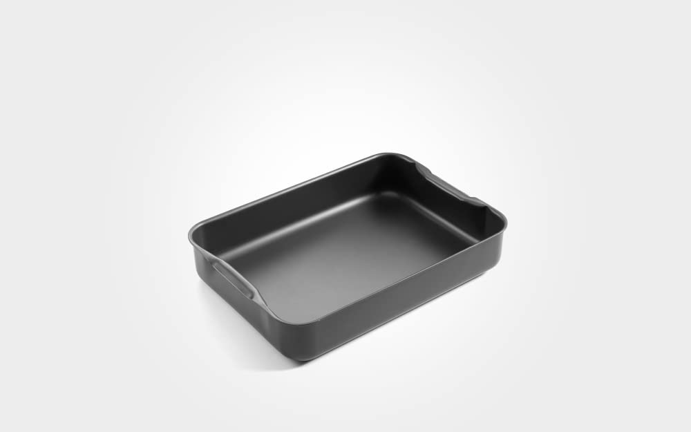 Hard Anodised Roasting Dish With Integral Handles, 14" - Premium ROASTING_PAN from Mermaid - Just £49.99! Shop now at Chabrias Ltd