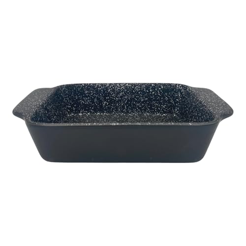 Non Stick ILAG Coating Black Silver Speckle Ceramic Roaster Casserole Dishes - Premium Kitchen from Chabrias Ltd - Just £9.45! Shop now at Chabrias Ltd