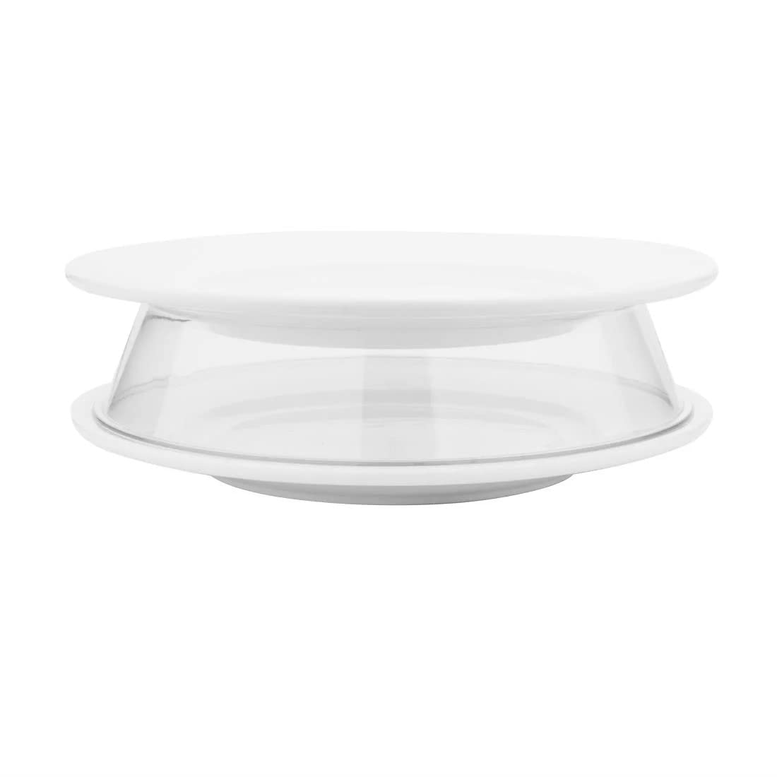 Chabrias Ltd Polycarbonate 2 in 1 Plate Ring, 40 mm H x 215 mm Stackable Plate Rings for pre-Plating Food in Advance, Microwave Safe UK Make - Premium Kitchen from Chabrias Ltd - Just £5.69! Shop now at Chabrias Ltd