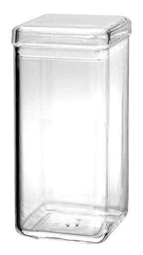 58oz Square Storage Jar, Sealed Lid. MS, Foodsafe, Container, Canister, Plastic - Premium Home from Chabrias Ltd - Just £9.49! Shop now at Chabrias Ltd