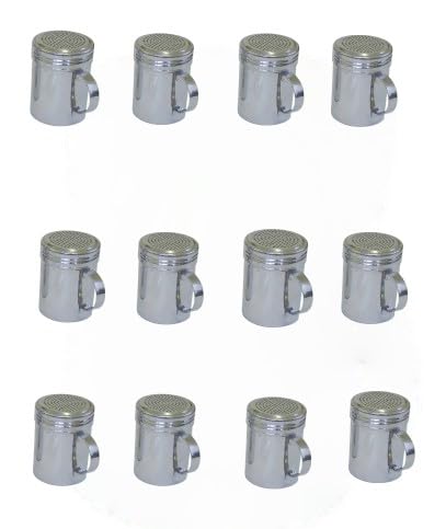 12x Stainless Steel 10oz Dredger Shaker with Handle - Premium Kitchen from Chabrias Ltd - Just £18.04! Shop now at Chabrias Ltd