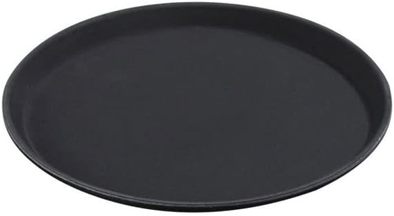 Round Grip Tray Black, 11 Inch - Premium from Chabrias Ltd - Just £5.99! Shop now at Chabrias Ltd