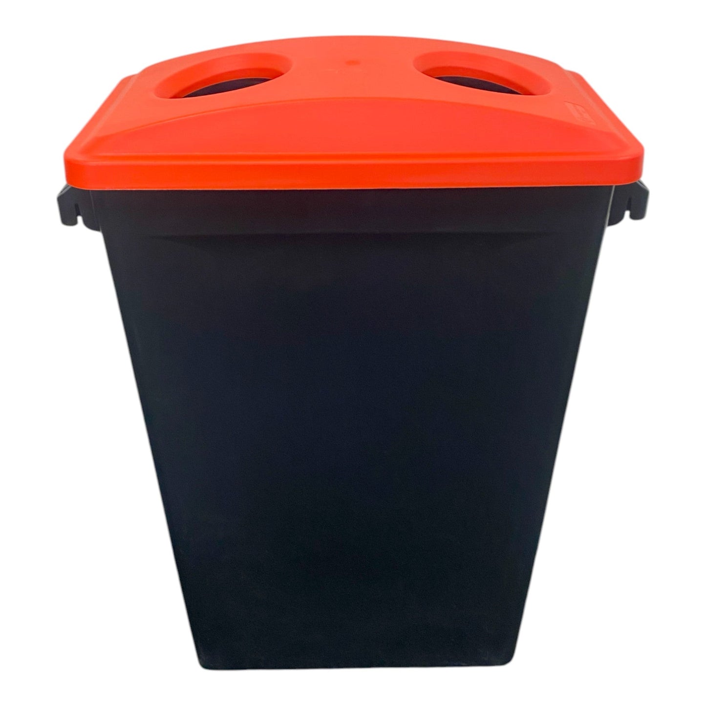 87 Litre Slim Bin, Black Base & Red 2 Hole Lid - Premium Recycling Bin from Chabrias Ltd - Just £89.99! Shop now at Chabrias Ltd