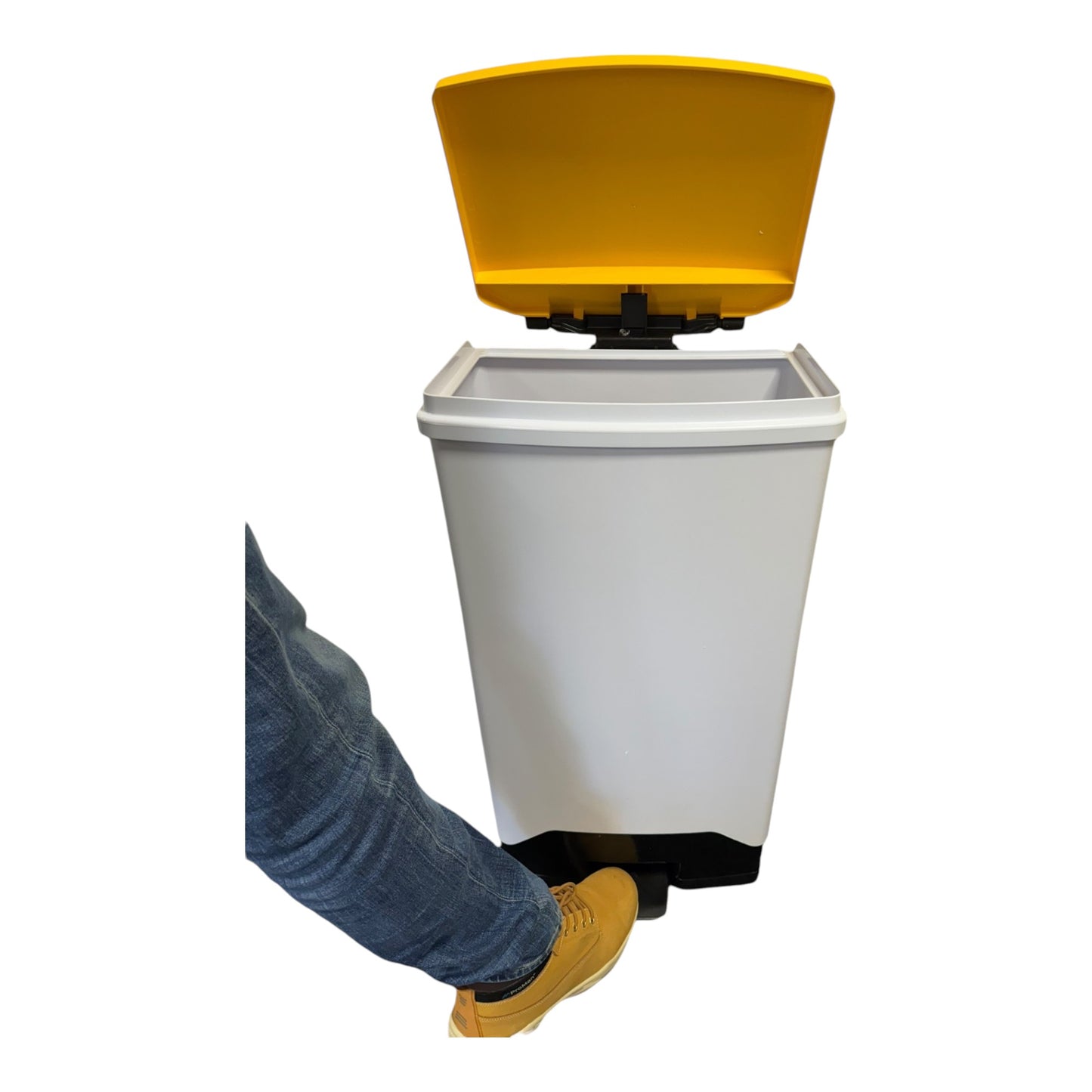 Plastic Fire Retardant Sack Holder, Yellow Lid, 70L - Premium Bins from Chabrias Ltd - Just £174.99! Shop now at Chabrias Ltd