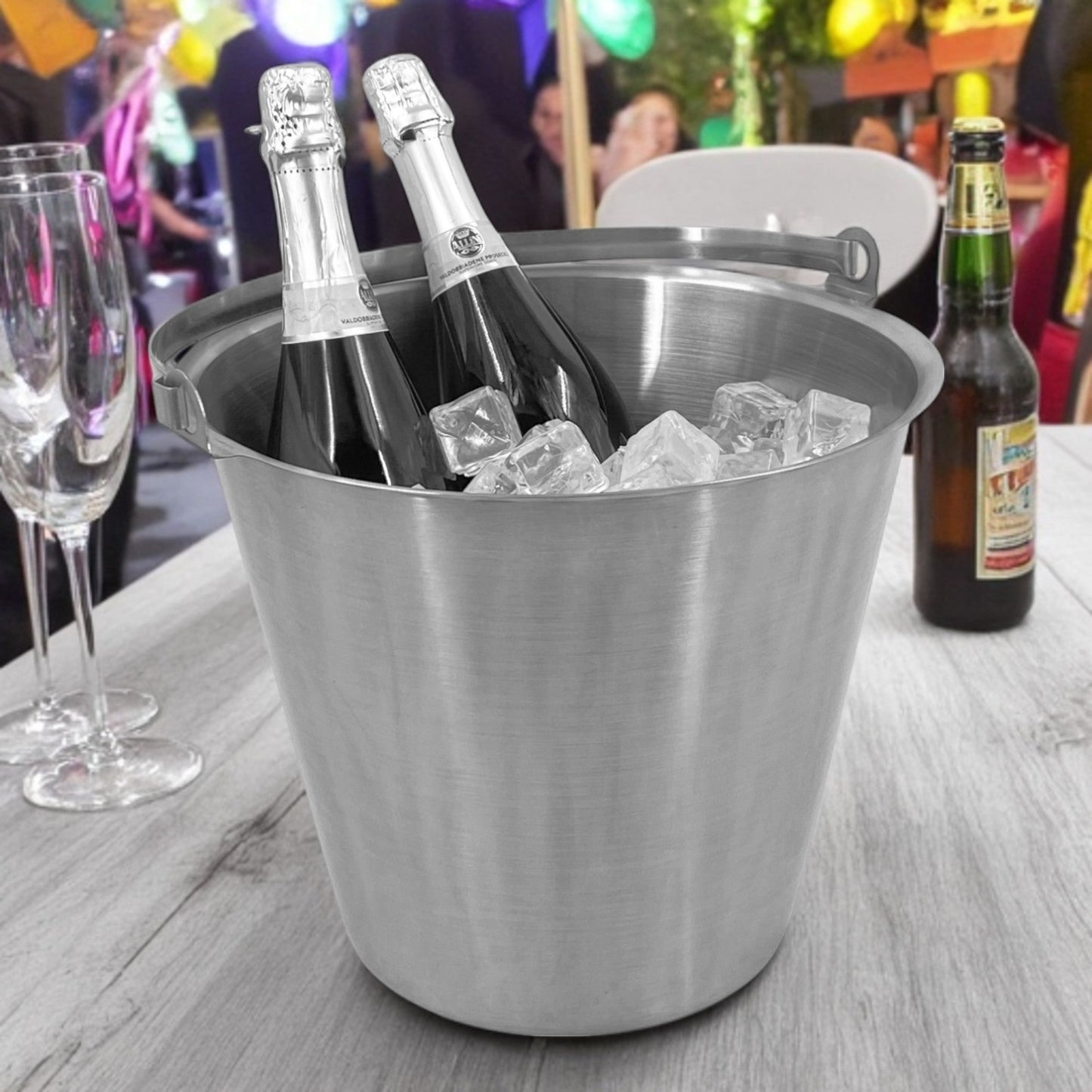 Stainless Steel Ice Bucket, 12L - Premium Home from Chabrias Ltd - Just £24.99! Shop now at Chabrias Ltd