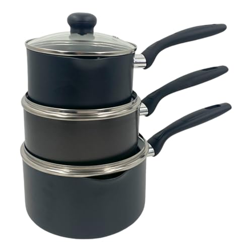 Chabrias Ltd Induction Cookware Nonstick Pots and Pans UK Made Saute Pan, Frying Pan with lid, Saucepan and Lid Deep Frying Pan/Skillet, Stay Cool Handle - Premium Kitchen from Chabrias Ltd - Just £14.24! Shop now at Chabrias Ltd