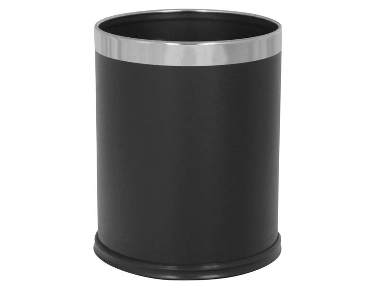 Chabrias Ltd ROUND WASTE BASKET BIN 10L BLACK LEATHER - Premium BISS from Chabrias Ltd - Just £23.74! Shop now at Chabrias Ltd