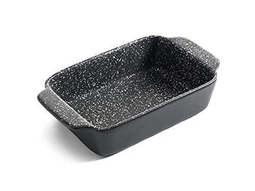 Non Stick ILAG Coating Black Silver Speckle Ceramic Roaster Casserole Dishes - Premium Kitchen from Chabrias Ltd - Just £9.45! Shop now at Chabrias Ltd