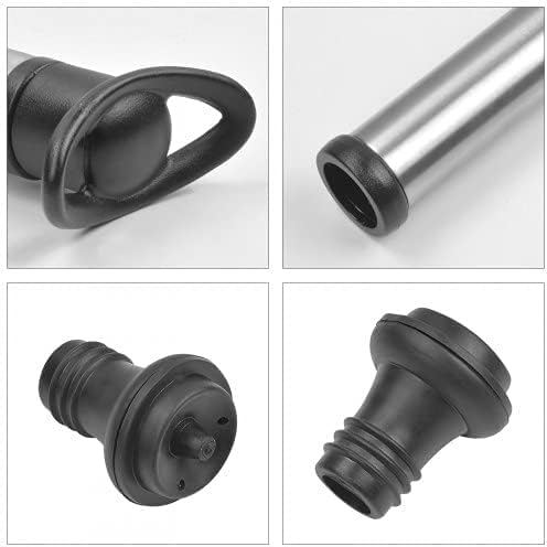Wine Vacuum Pump & 2 Stoppers – Stainless Steel Wine Saver to Keep Wine Fresh – Easy-to-Use Wine Sealer Gift Set - Premium Kitchen from Chabrias Ltd - Just £9.49! Shop now at Chabrias Ltd