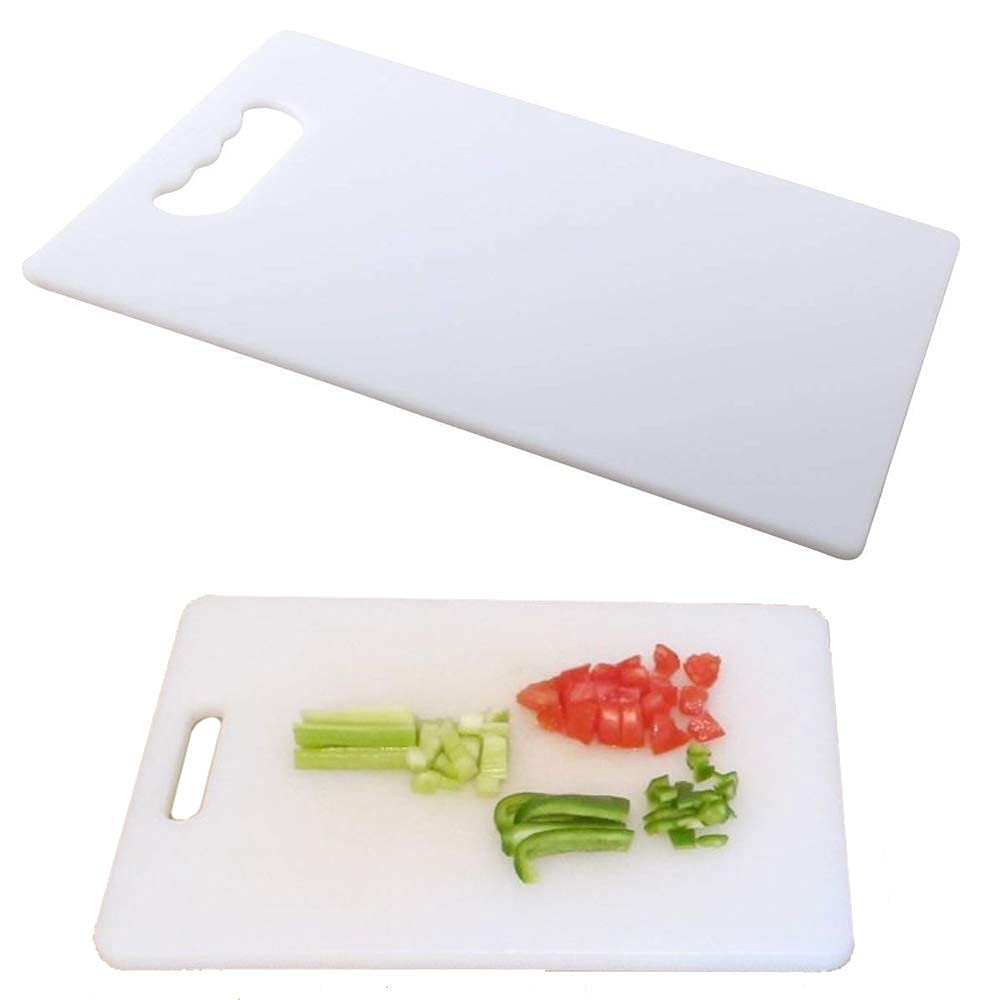 Bar Cutting Board Plastic - Multipurpose Non Slip Non Toxic Food Prep Board for Chopping Fruits Vegetables Cheese Appetizers Cocktails - Kitchen and Bartending Accessories - White 33cm X 20cm - Premium Kitchen from Chabrias Ltd - Just £5.22! Shop now at Chabrias Ltd