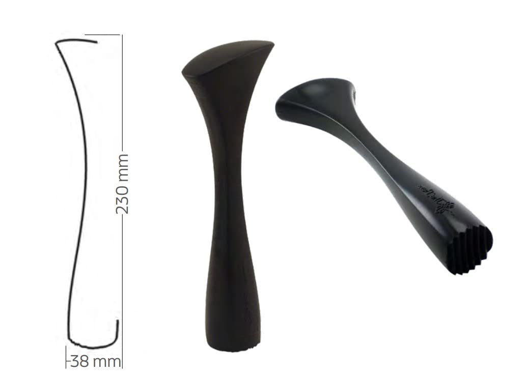 Cocktail Plastic Drinks Muddler Chabrias Ltd, 21 cm Long (Ergonomic Ribbed, Green) - Premium Kitchen from Chabrias Ltd - Just £9.49! Shop now at Chabrias Ltd