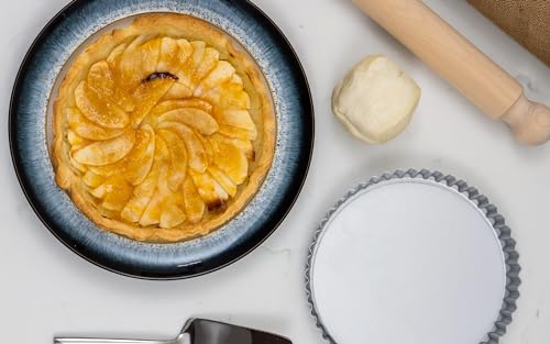 Professional Aluminium Loose Base Fluted Flan Tin, 12" - Premium Kitchen from Chabrias Ltd - Just £15.99! Shop now at Chabrias Ltd