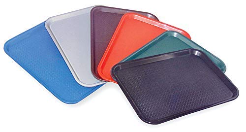12x Black Serving Trays For Bar or Fast Food 14”x18” By Chabrias LTD - Premium Home from Chabrias Ltd - Just £31.59! Shop now at Chabrias Ltd