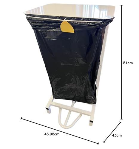 Professional Hygienic Free Standing or Wall Mounted Sack Holder, White - Premium Bins from Chabrias Ltd - Just £52.24! Shop now at Chabrias Ltd