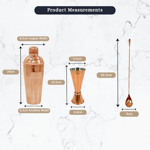 Premium Stainless Steel Cocktail Shakers Set,Cocktail Making Kit, Cocktail Set, Shaker, Jigger, Muddler, Strainer, Pourers, Mixing Spoon, Bar Blade & More - Premium Home from Chabrias Ltd - Just £9.99! Shop now at Chabrias Ltd