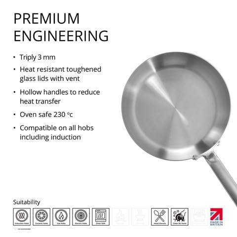 Samuel Groves Stainless Steel Cookware, (26cm) - Premium COOKWARE_SET from Samuel Groves - Just £64.99! Shop now at Chabrias Ltd