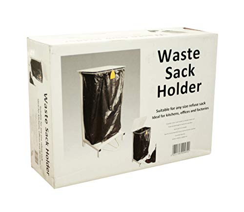 Professional Hygienic Free Standing or Wall Mounted Sack Holder, White - Premium Bins from Chabrias Ltd - Just £52.24! Shop now at Chabrias Ltd