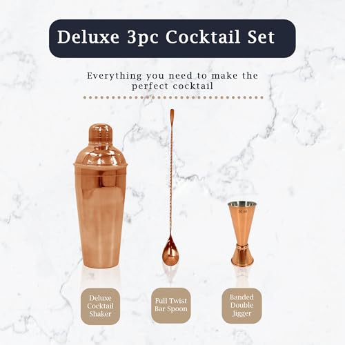 Premium Stainless Steel Cocktail Shakers Set,Cocktail Making Kit, Cocktail Set, Shaker, Jigger, Muddler, Strainer, Pourers, Mixing Spoon, Bar Blade & More - Premium Home from Chabrias Ltd - Just £9.99! Shop now at Chabrias Ltd