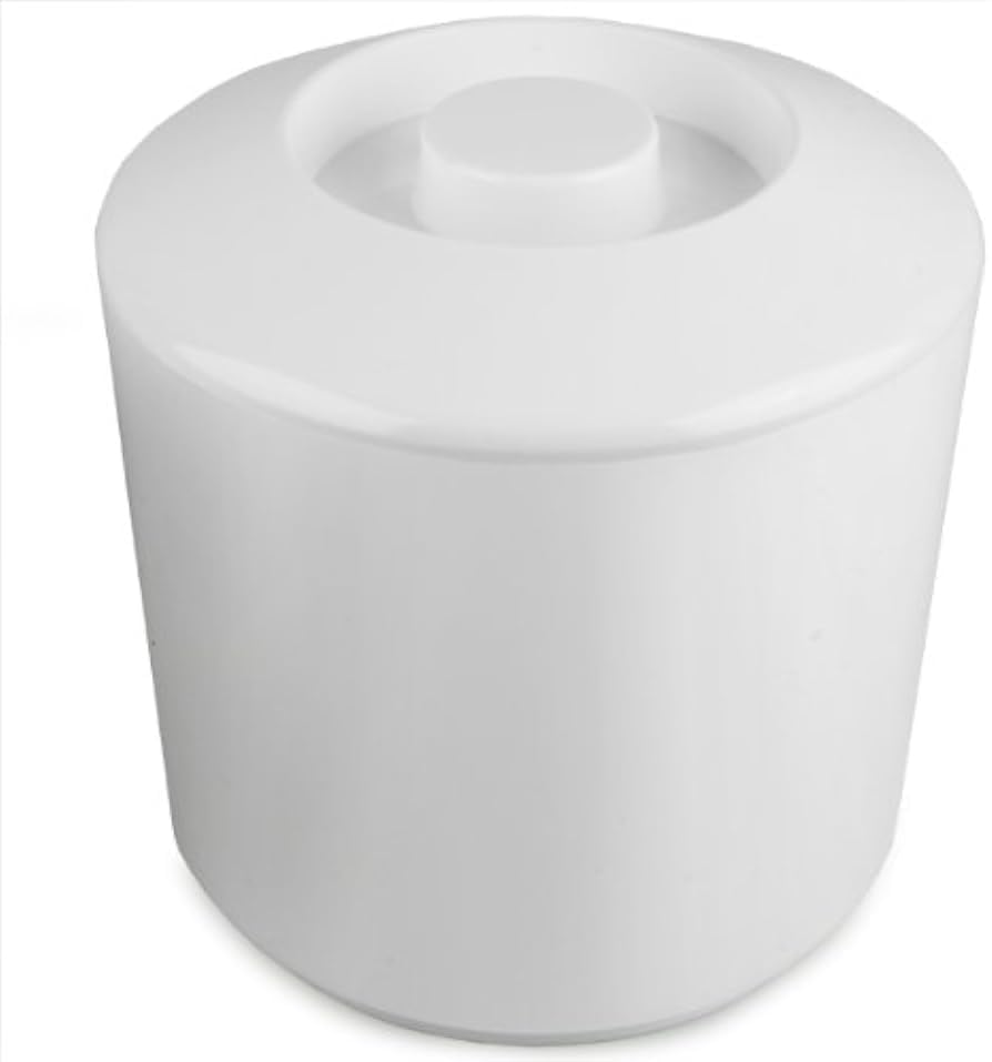 4 Litre Round Plastic Ice Bucket With Lid Double Walled Insulation White - Premium Barware from Chabrias Ltd - Just £13.29! Shop now at Chabrias Ltd