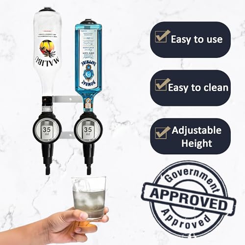 2 Bottle Wall Bar, Professional Optic, 35ml - Premium Home from Chabrias Ltd - Just £22.99! Shop now at Chabrias Ltd