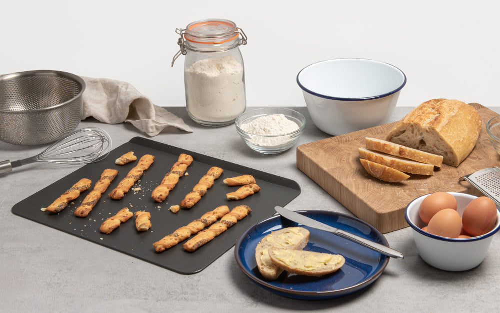 Hard Anodised Baking Sheet, 12" Slide Off - Premium Home from Mermaid - Just £33.99! Shop now at Chabrias Ltd