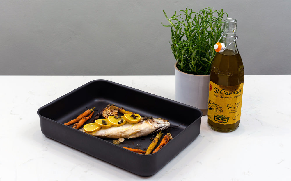 Hard Anodised Roasting Dish, 16" - Premium Kitchen from Mermaid - Just £55.99! Shop now at Chabrias Ltd