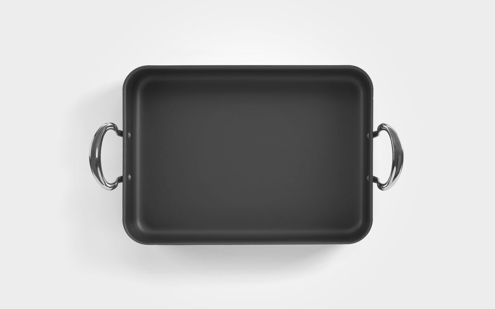 Hard Anodised Roasting Tray with Classic Handles, 14" - Premium Home from Mermaid - Just £89.99! Shop now at Chabrias Ltd