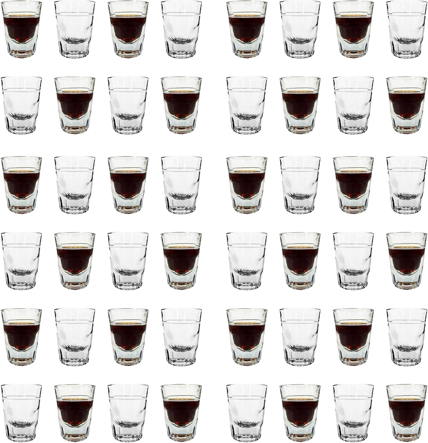 Whiskey Shot Glass 2oz with 1oz Line (48 pack) - Premium Kitchen from Chabrias Ltd - Just £81.99! Shop now at Chabrias Ltd