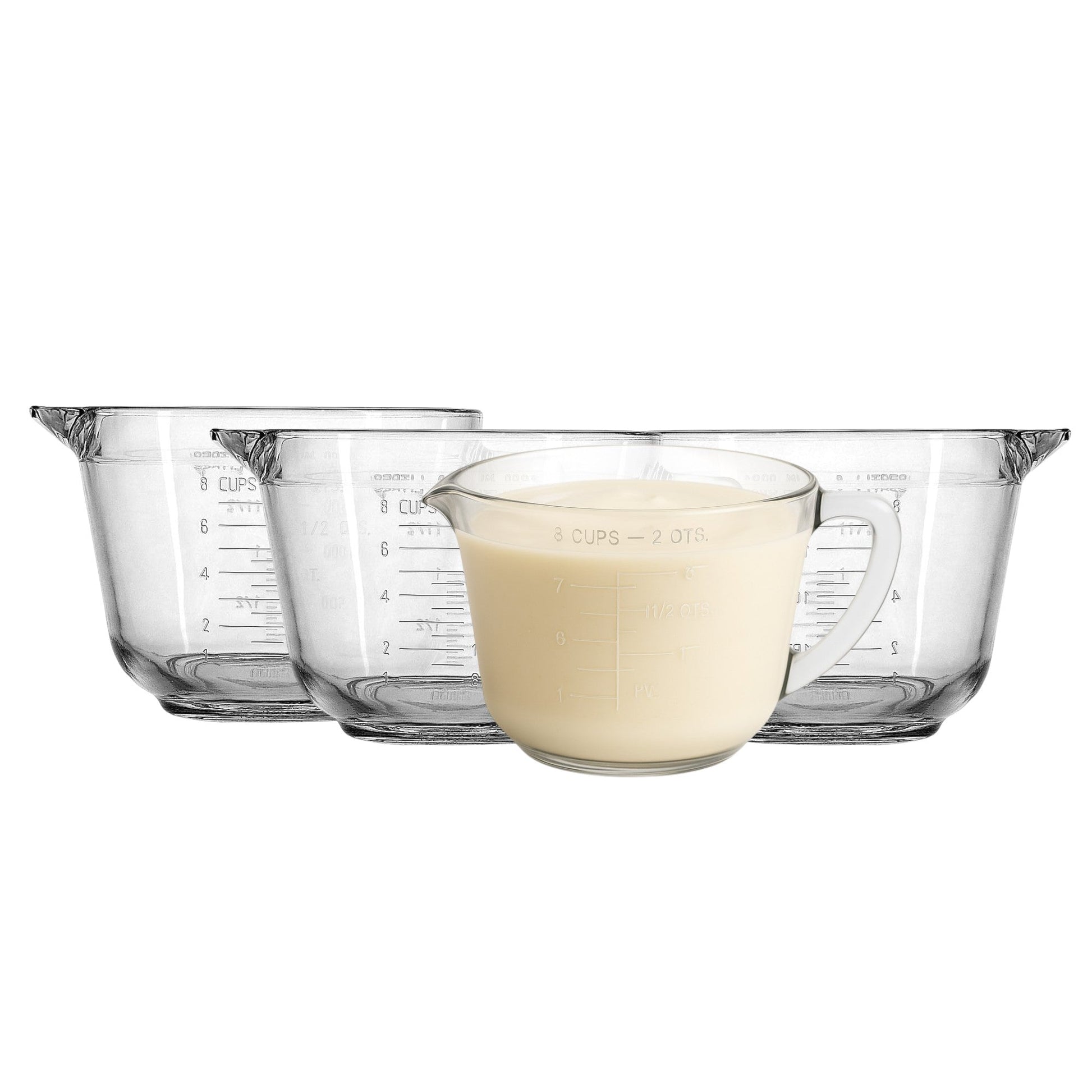 Batter Mixing Jug, 2L (4 pack) - Premium Glassware from Chabrias Ltd - Just £44.99! Shop now at Chabrias Ltd